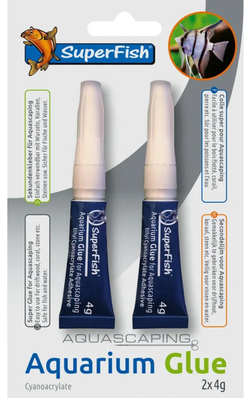 Le pratique au jardin:Colle pour plantes aquatiques et racines SuperFish - 2 x 4 g