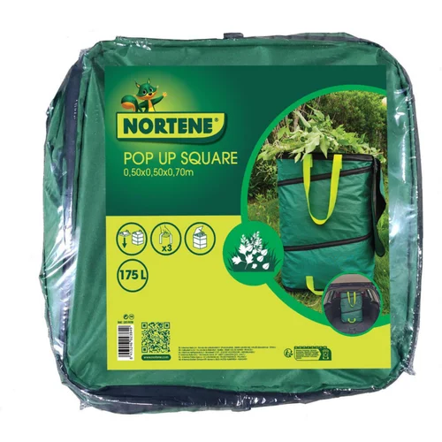 Simple dehors：Sac pop-up vert carré pour végétaux Nortène – 50 x 50 x 70 cm