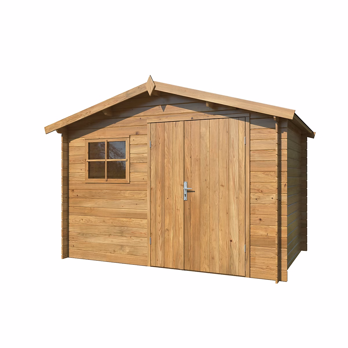 Abri de jardin White Wood Pablo 3 en bois traité autoclave marron ép.19 mm surface extérieure totale 6 – 7m²