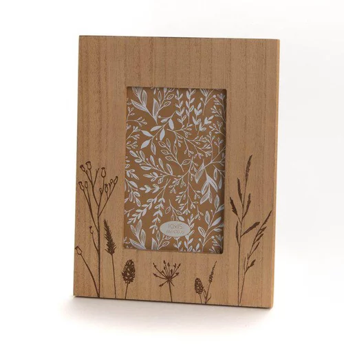 Maison et extérieur:Cadre coloris bois Carolla - 23 x 18 cm