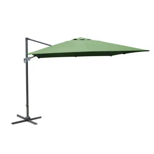Jardin à embellir：Parasol déporté rectangulaire coloris amande - 300 x 400 cm