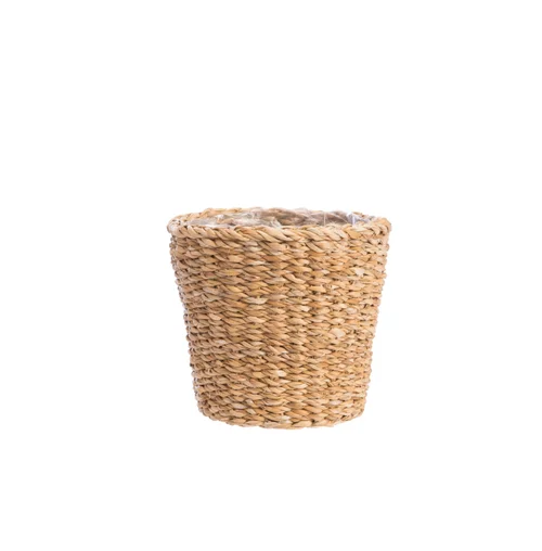 Choix pratique：Vannerie naturelle en jacinthe d’eau – 15 x 14 x 12 cm