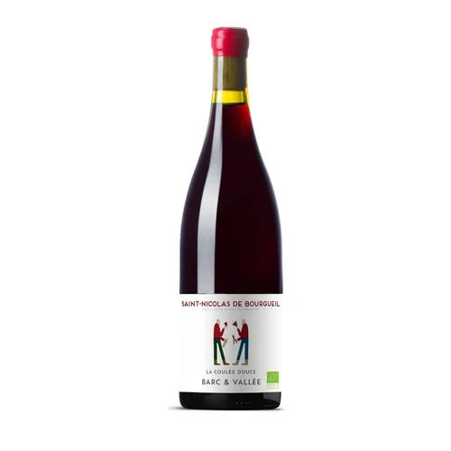 Pour la vie au jardin：Vin rouge Saint Nicolas de Bourgueil bio AOC La Coulée douce Barc & Vallée - 75 cl