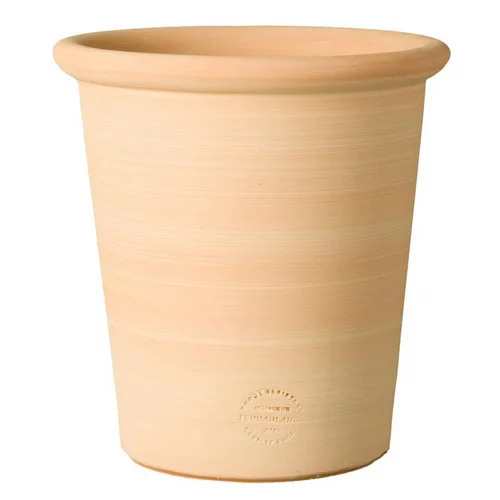 Adapté au jardin:Pot en terre cuite claire Terrablanca Tubo S/3 - Ø 18 x H 20 cm