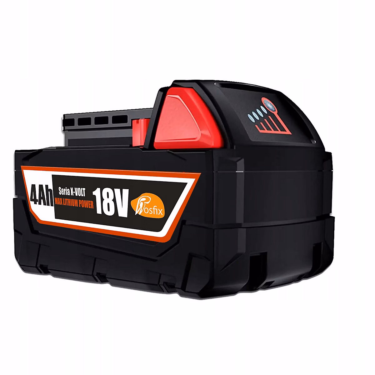 Batterie Lithium – Ion 18V 4Ah X | VOLT | LED Intégré | Sécurité Avancée | Compatible avec outils Milwaukee M18