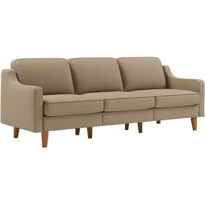 Canapé 3 places XL en tissu Robin (Sable)