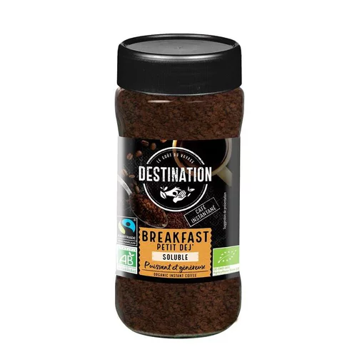 Solution pratique：Café bio instantane lyophilisé Destination petit-déjeuner - 100 g