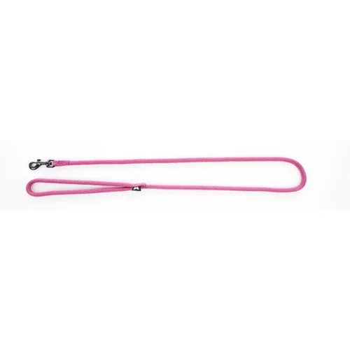 Le petit plus du jardin:Laisse ronde pour chien coloris rose 1,3 cm x 1 m
