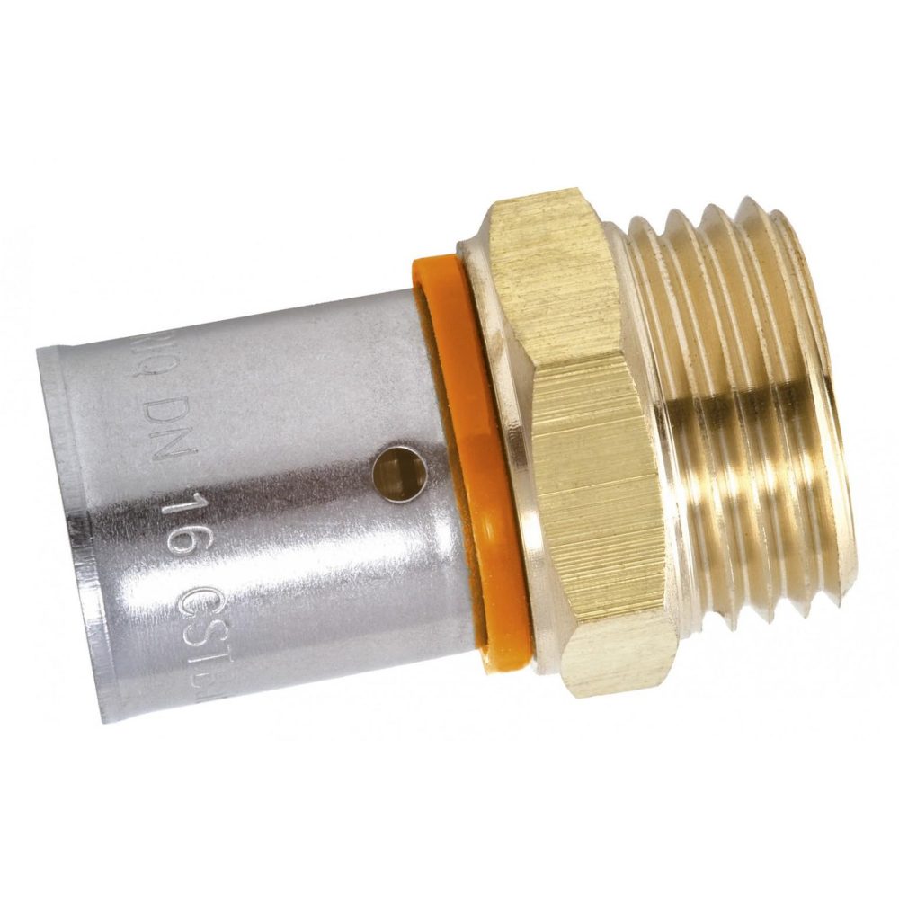 CENTRALE BRICO Raccord droit à sertir laiton M 20 x 27 pour tube en per – Matériel de jardin