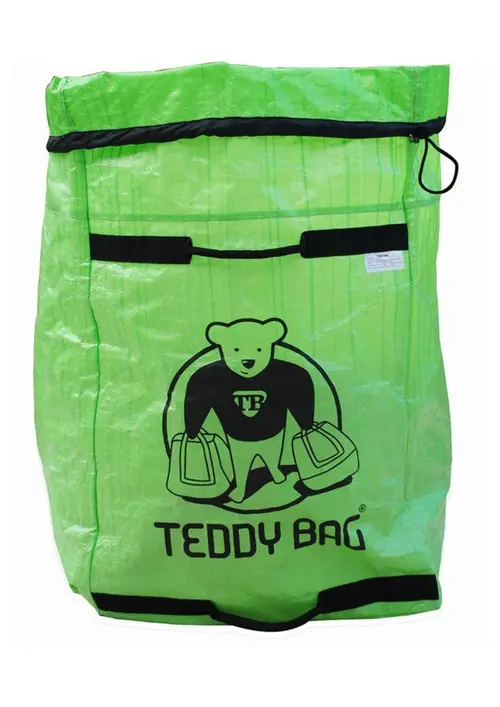 Choix malin：Sac à déchets Teddy Bag coloris vert en plastique Instant Nature - contenance 180 L