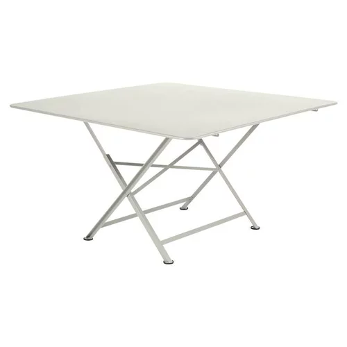 Jardin qualité：Table coloris gris Cargo Fermob - 130 x 130 cm