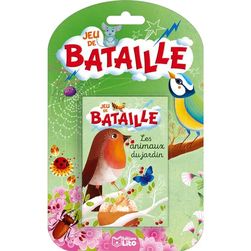 À découvrir pour le jardin：Jeu de bataille – Les animaux du jardin aux éditions Lito