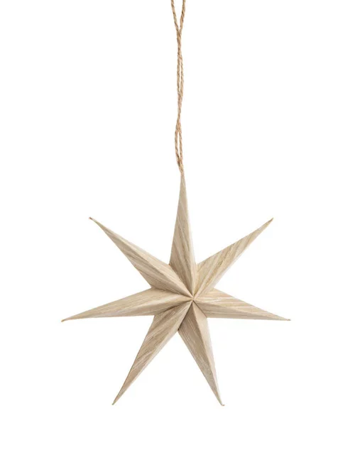 Pour transformer votre jardin：Suspension étoile coloris gris en papier