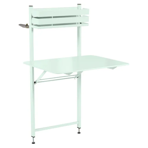 Pour vos projets jardin：Table balcon Bistro coloris vert en acier Fermob - 77 x 62 x 120 cm