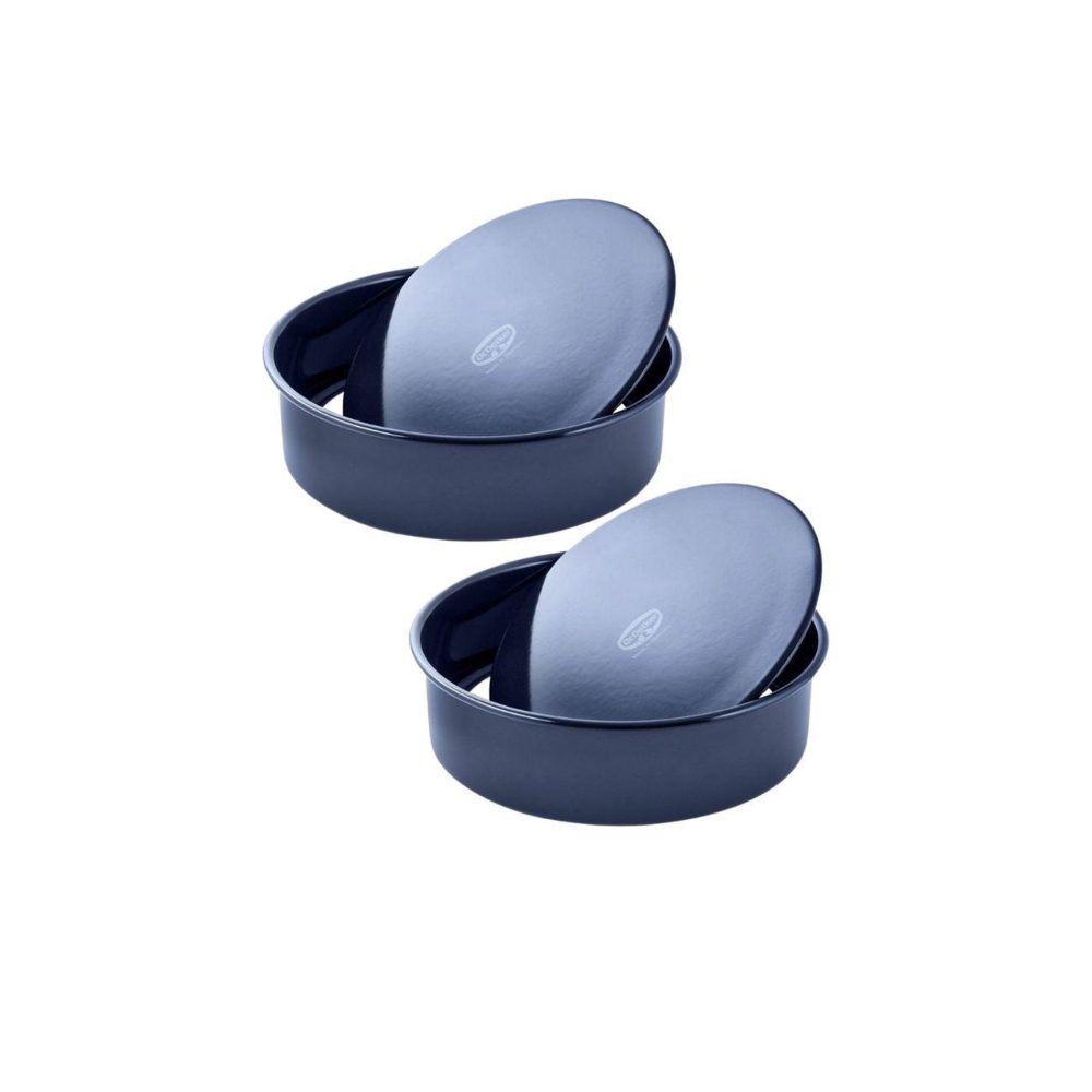 DR.OETKER Lot de 2 moules à gâteaux 24,5/24,5 cm en acier dr oetker back liebe