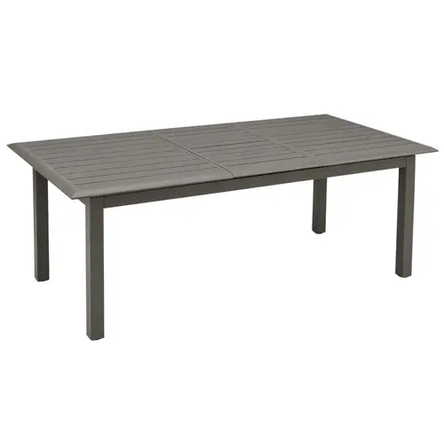Jardin et plaisir:Table balcon Caméline II coloris marron en aluminium - 110 x 170 x 70 cm
