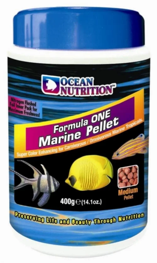 Sélection extérieur：Alimentation marine petite taille, OCEAN NUTRITION One Marine Pellets - 400g