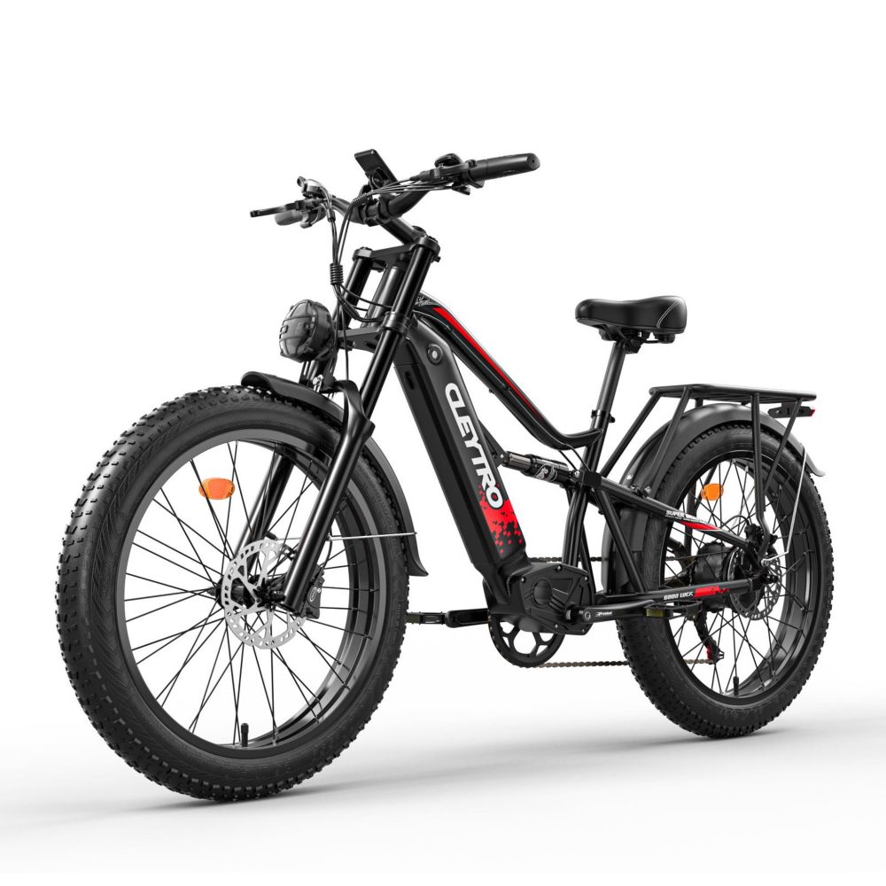 Cleytro Vélo électrique CLEYTRO ES7 Fat, batterie amovible 48 V 18 Ah, 26 pouces