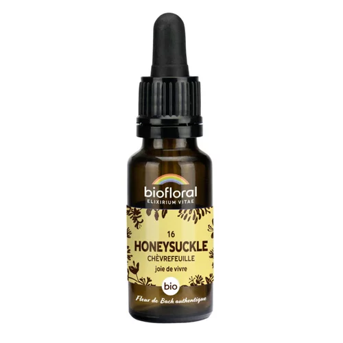 Pratique jardin：Élixir n°16 Biofloral de chèvrefeuille en flacon de 20 ml