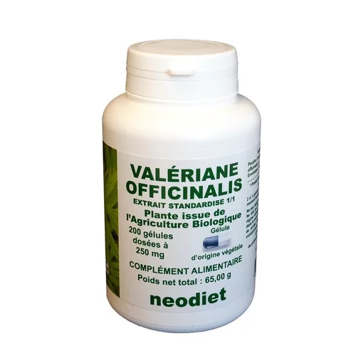 Pour votre confort au jardin：Gélules de valériane bio en boite de 200 unités