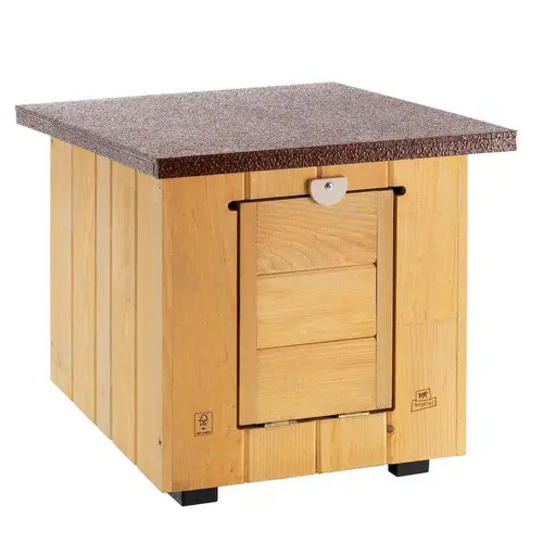 Pour votre quotidien：Niche en bois pin nordique coloris marron Baita 40 - 39 x 49,5 x 43 cm
