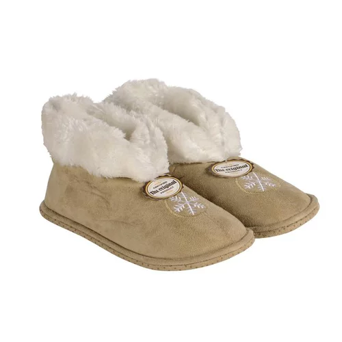 Pour un extérieur agréable：Chaussons hauts d’intérieur fourrés motif flocon unisexe - pointure 41