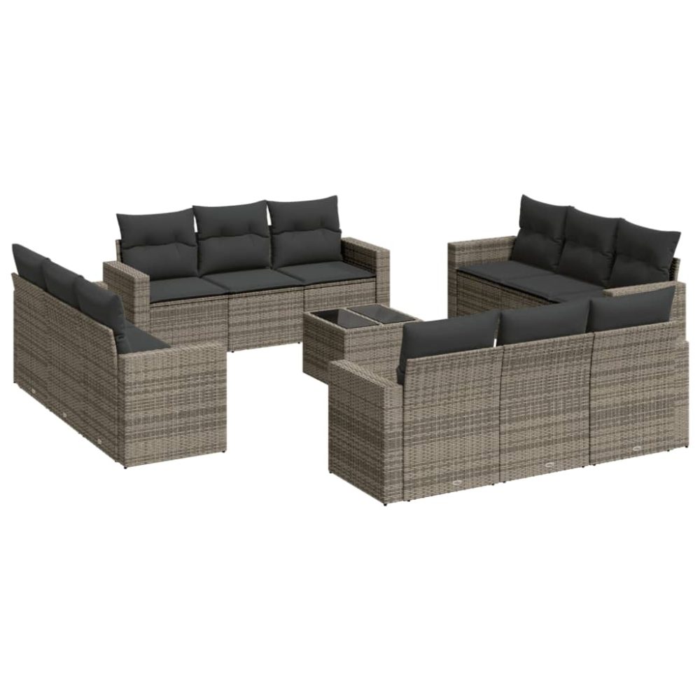 VidaXL 3251107 banc de jardin Rotin, Acier – Mobilier de jardin