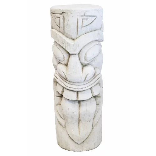 Facile dehors:Totem Maori coloris noir - 19 x 19 x 51 cm