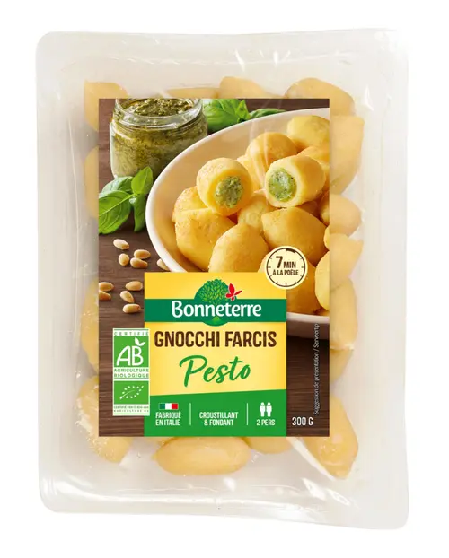 Un choix pratique pour le jardin:Gnocchi au pesto bio Bonneterre – 300 g