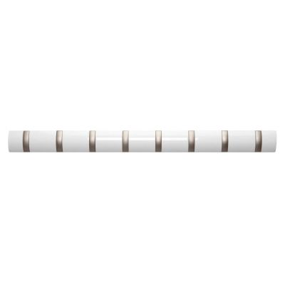 Porte manteaux Flip 8 crochets (Blanc)