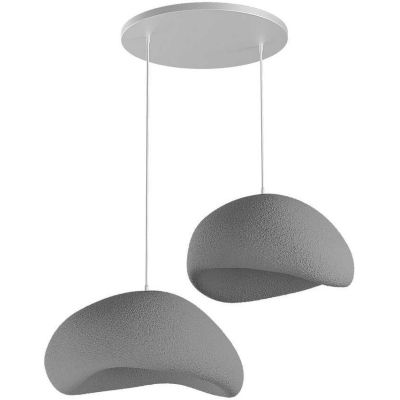 Suspension 2 abats jour Wabi Sabi Grainbeams (Gris)