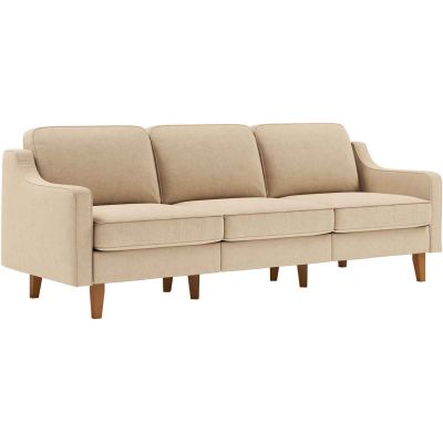 Canapé 3 places XL en tissu Robin (Beige)