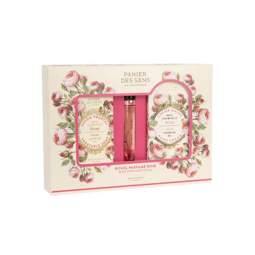 Pour plus de praticité au jardin:Coffret découverte rose Panier des Sens - les 3 pièces