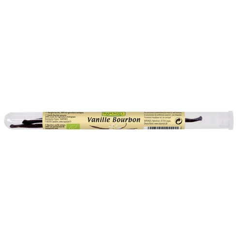 Qualité au jardin：Gousses de vanille Bourbon bio Rapunzel - 2 gousses