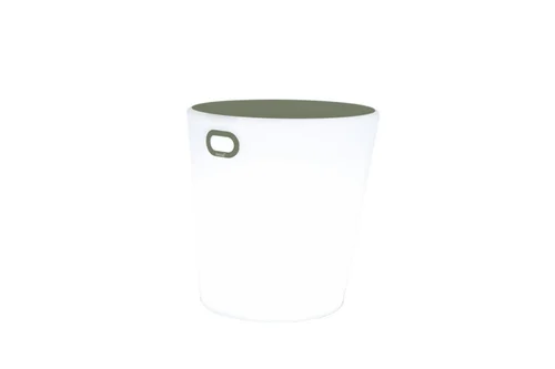 Pour votre confort au jardin：Tabouret lumineux Inoui coloris vert en polyéthylène Fermob - 44 cm