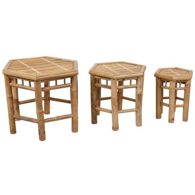 Sellettes en bambou (Lot de 3)