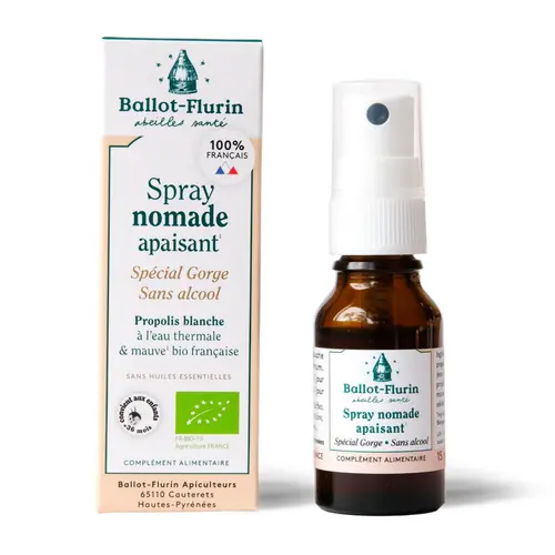 Pour vos moments en extérieur：Spray nomade apaisant bio Ballot Flurin - 15 ml