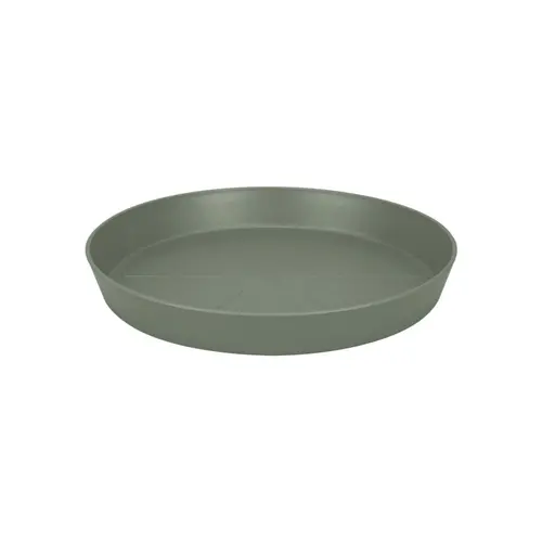 Pour personnaliser vos extérieurs：Soucoupe ronde vert pistache en polypropylène recyclé Elho Loft Urban – Ø 17 cm