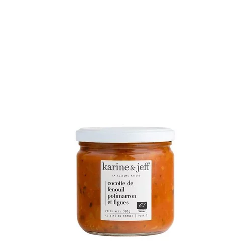Votre jardin：Cocotte fenouil potimarron et figues bio Karine & Jeff - 350 g