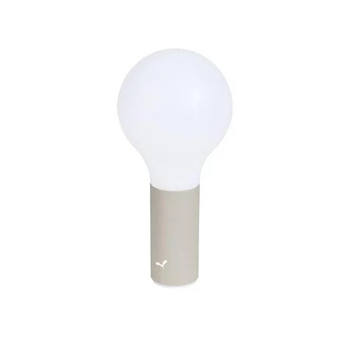 À avoir au jardin:Lampe Fermob Aplo coloris gris argile - Ø 11 cm x H 24 cm