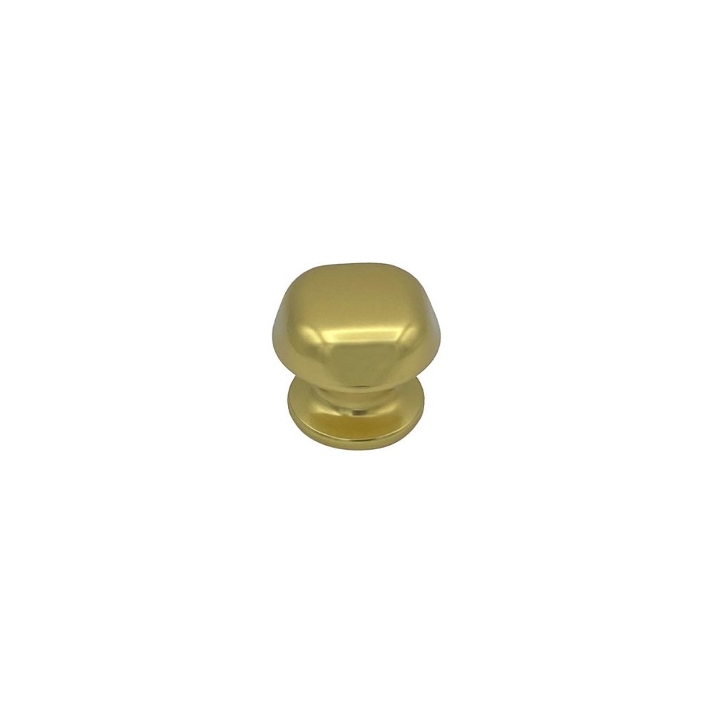 Bouton tirant de porte fixe D60 mm en aluminium Or poli – breveté, lot de 6 boutons
