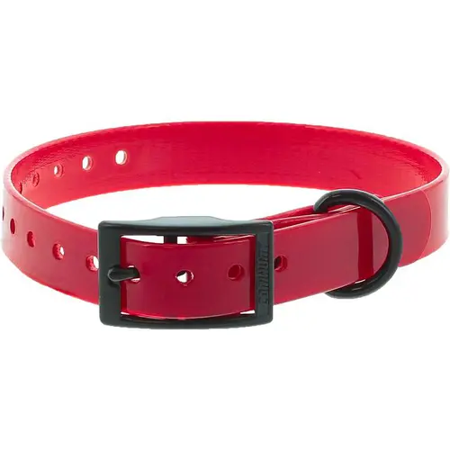 Sélection extérieur:Collier pour chien en polyuréthane coloris rouge boucle double Canihunt Xtreme - 1,9 x 0,25 x 45 cm