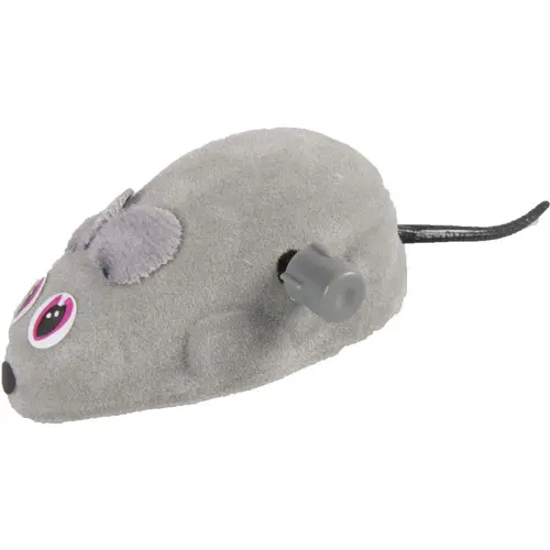 Jardin et équipement：Jouet pour chat souris mécanique grise Flamingo taille S