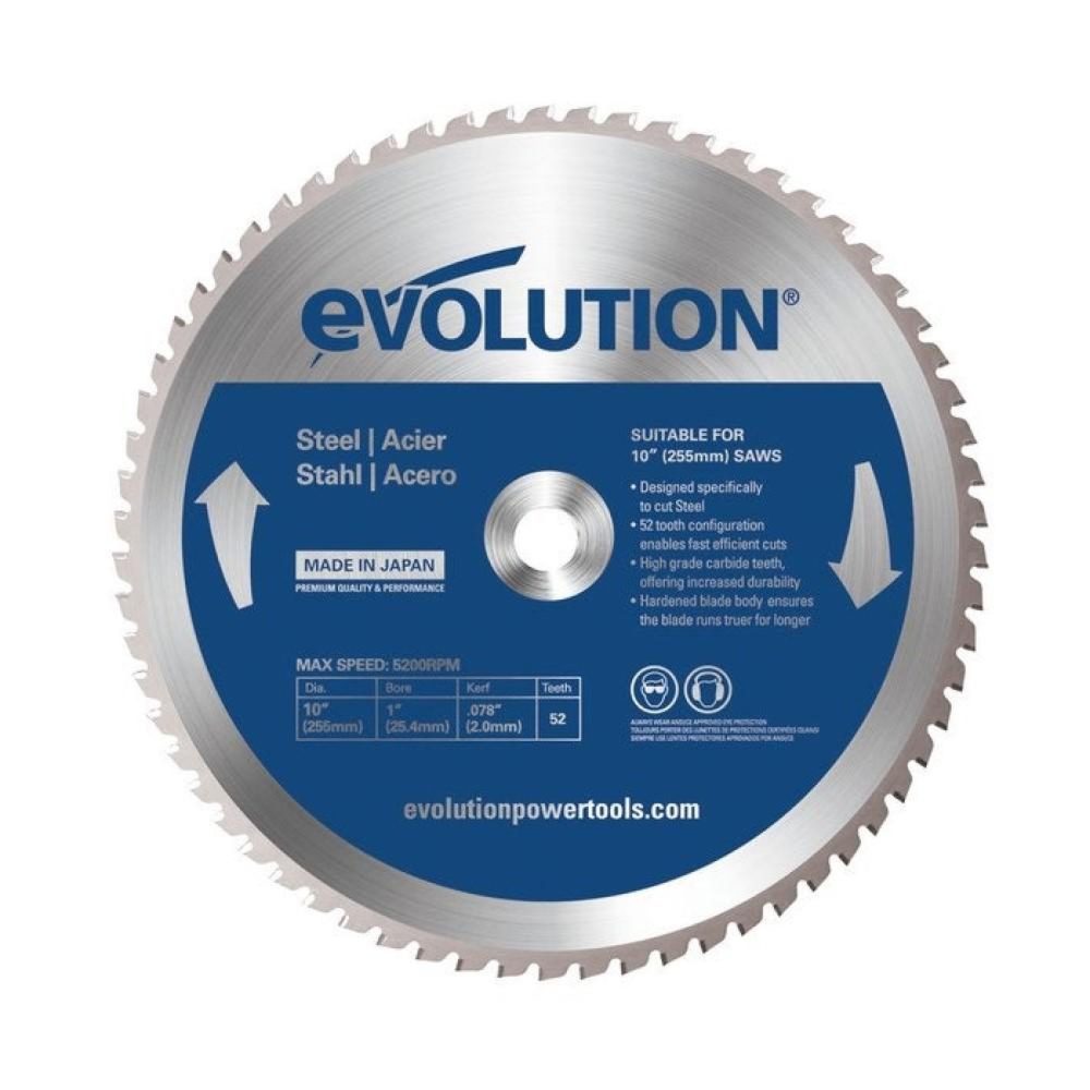 CENTRALE BRICO Lame en carbure pour acier D.255 mm – 255 mm 255mm