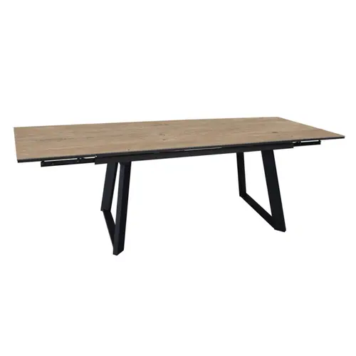 Ambiance jardin:Table Malo avec 2 rallonges en aluminium - 180 x 230 x 280 x 100 cm