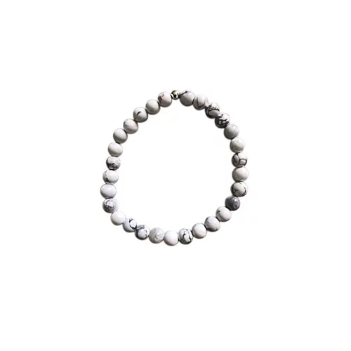 À découvrir pour l’extérieur：Bracelet howlite 8mm