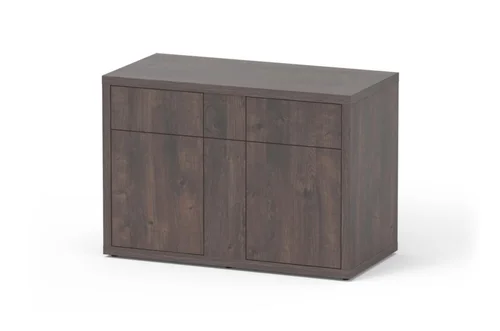 Une idée pour votre jardin：Meuble pour aquarium en bois coloris chêne foncé 2 portes Aquatlantis Sublime Ultra 120 - 120 x 60 x 83 cm