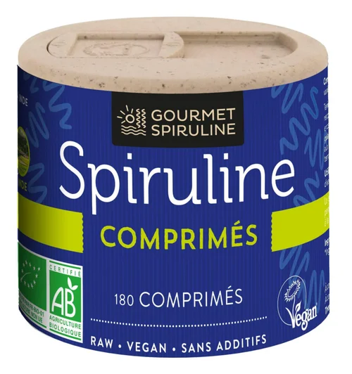Maison & extérieur:Complément alimentaire spiruline bio Gourmet Spiruline - 180 comprimés