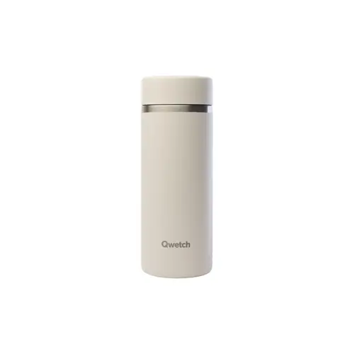 Une solution pratique pour le jardin：Théière isotherme en inox Qwetch Matt sable - 400 ml