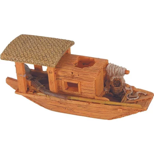 Nature pratique:Décoration pour aquarium en résine coloris marron Zolux pagode Asie modèle 1 trou – Taille S